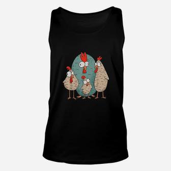 Crazy Chicken Funny Chick Rooster Unisex Tank Top - Thegiftio