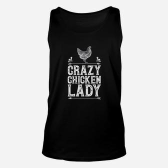 Crazy Chicken Lady Funny Farm Poultry Farmer Gifts Unisex Tank Top - Thegiftio UK