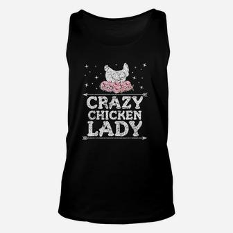 Crazy Chicken Lady Vintage Farmer Gift Poultry Lover Unisex Tank Top | Crazezy DE
