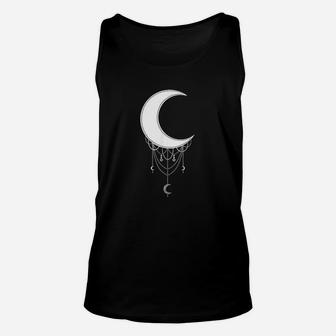 Crescent Moon Aesthetic Goth Soft Grunge Gothic Wicca Unisex Tank Top | Crazezy