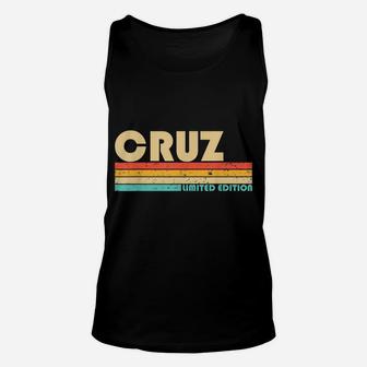 Cruz Name Personalized Retro Vintage 80S 90S Birthday Unisex Tank Top | Crazezy