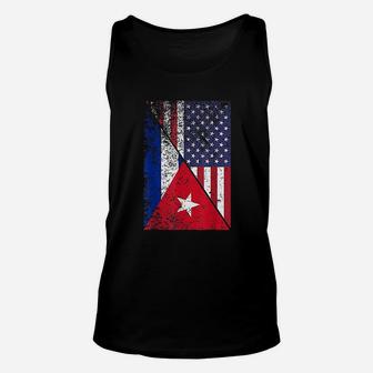 Cuba American Flag Unisex Tank Top | Crazezy AU