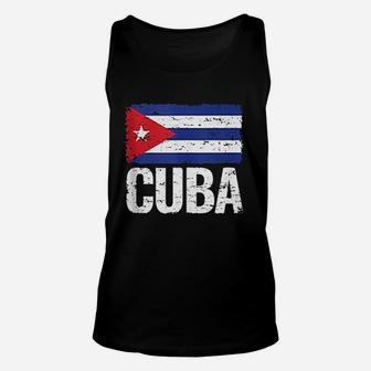 Cuba Inspired Flag Cuban Proud Unisex Tank Top | Crazezy