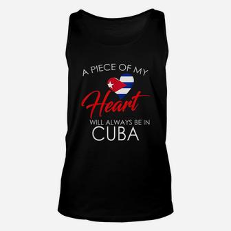 Cuba Pride Cuban Heart Unisex Tank Top | Crazezy