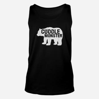 Cuddle Monster Bear Silhouette Fun Unisex Tank Top | Crazezy DE