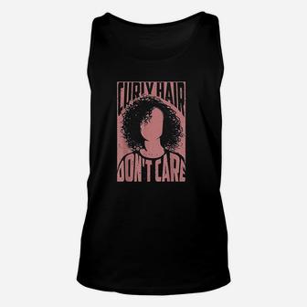Curly Hair Dont Care Unisex Tank Top | Crazezy CA