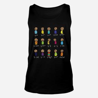 Cute Algebra Dance Math Equation Figures Unisex Tank Top - Thegiftio