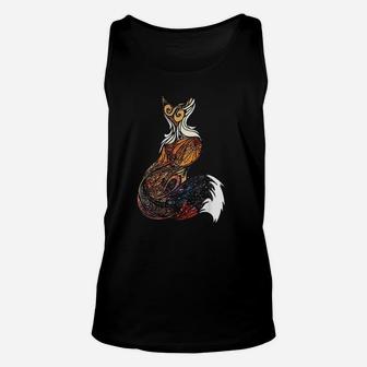Cute Animal Foxes Lovers Fox Unisex Tank Top | Crazezy