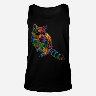 Cute Animal Paws Funny Creature Adorable Raccoon Unisex Tank Top | Crazezy