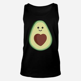Cute Avocado Heart Love Unisex Tank Top | Crazezy AU