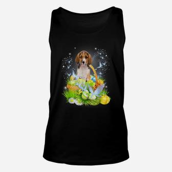 Cute Beagle Dog Pet Hunting Egg Tree Bunny Easter Day Unisex Tank Top | Crazezy UK