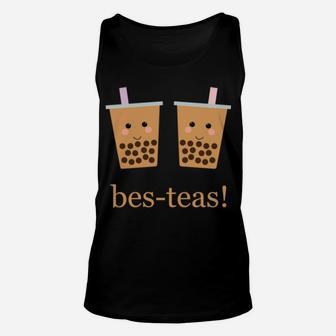 Cute Bubble Boba Milk Tea Kawaii Gift Best Friends Besties Sweatshirt Unisex Tank Top | Crazezy