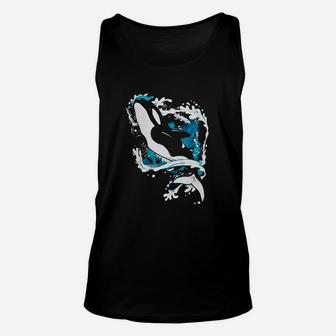 Cute Cool Ocean Wildlife Killer Whale Sea Unisex Tank Top - Thegiftio