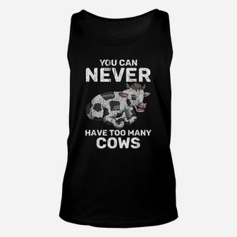 Cute Cow Lover Funny Farmer Farm Animal Cow Unisex Tank Top | Crazezy AU