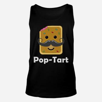 Cute Fathers Day Gift For Daddy Papa Grandpa | Dad Pop Tart Unisex Tank Top | Crazezy