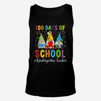Cute Gnome Kindergarten Teacher Funny 100Th Day Of School Unisex Tank Top | Crazezy AU