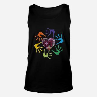 Cute Ot Hands Occupational Therapy Therapist Meaningful Gift Unisex Tank Top | Crazezy UK