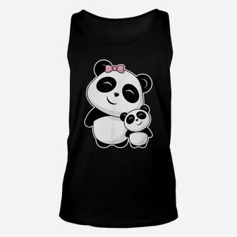 Cute Pandas - Siblings Best Friend Valentines Day Panda Bear Unisex Tank Top | Crazezy UK