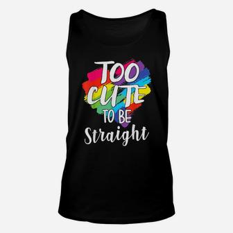 Cute Rainbow Lgbt Lesbian Gay Bi Trans Gay Pride Unisex Tank Top - Monsterry AU