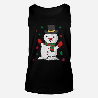 Cute Snowman Christmas Gift Xmas Snowman Christmas Sweatshirt Unisex Tank Top | Crazezy
