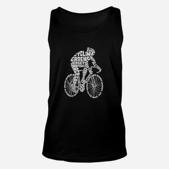 Cycling Bicycle Rider Unisex Tank Top | Crazezy AU