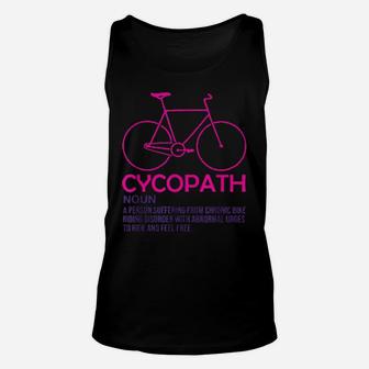 Cycopath Cycologist Racing Bicycle Road Bike Cycling Pink Shirt Unisex Tank Top - Monsterry CA