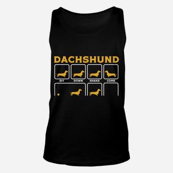 Dachshund Shirt For Women Men Funny Mom Dad Gift Dog Lover Sweatshirt Unisex Tank Top | Crazezy