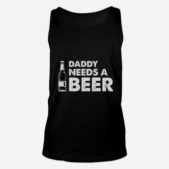 Dad Best Daddy Need A Beer Unisex Tank Top | Crazezy UK