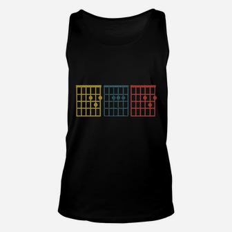Dad Chord Guitar Funny Unisex Tank Top | Crazezy