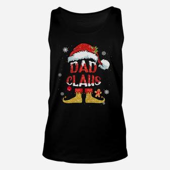 Dad Claus Christmas Santa Hat Family Group Matching Pajama Sweatshirt Unisex Tank Top | Crazezy