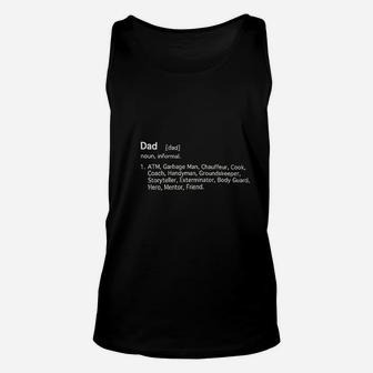 Dad Definition Fathers Day Unisex Tank Top | Crazezy CA