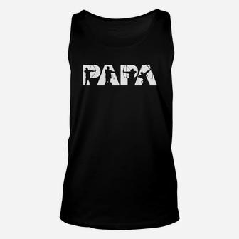 Dad Funny Papa Archery Father Gift Unisex Tank Top | Crazezy AU