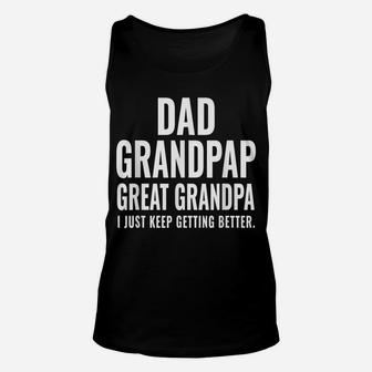 Dad Grandpap Great Grandpa Fathers Day Gift From Grandkids Unisex Tank Top | Crazezy