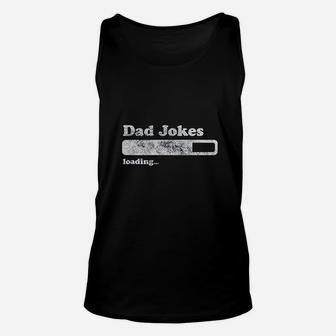 Dad Jokes Loading Unisex Tank Top | Crazezy