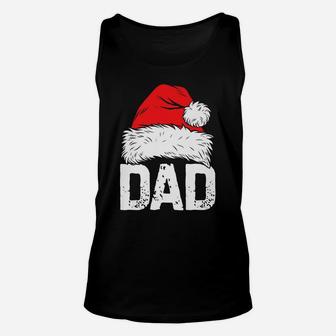 Dad Santa Christmas Family Matching Pajamas Papa Xmas Gifts Unisex Tank Top | Crazezy CA