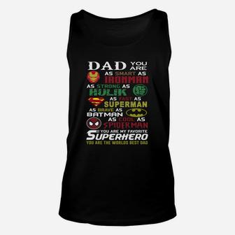 Dad Shirt Superhero Dad Shirt Unisex Tank Top - Thegiftio