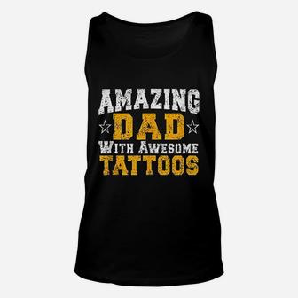 Dad Tattoos Tattoo Unisex Tank Top - Thegiftio