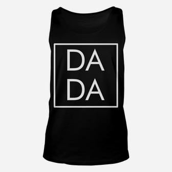 Dada Modern Boxed Square Dad, Matching Mama Family Gift Unisex Tank Top | Crazezy