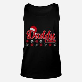 Daddy Claus Matching Family Christmas Pajamas Gifts Unisex Tank Top | Crazezy