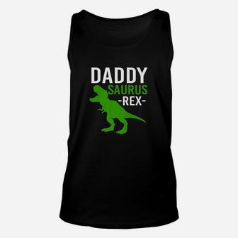Daddy Saurus Rex Unisex Tank Top | Crazezy