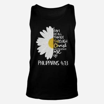 Daisy I Can Do All Things Through Christ Who Strengthens Me Unisex Tank Top - Monsterry