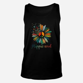 Daisy Peace Sign Hippie Soul Flower Lovers Gifts Unisex Tank Top | Crazezy