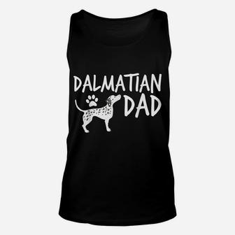 Dalmatian Dad Cute Dog Puppy Pet Animal Lover Gift Unisex Tank Top | Crazezy
