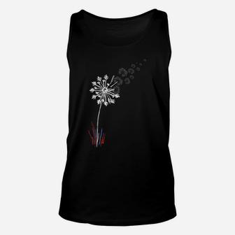 Dandelion 4Th Of July Cute Flower American Patriotic Unisex Tank Top | Crazezy