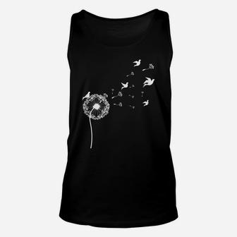 Dandelion Flying Seeds Birds Flower Summer Unisex Tank Top | Crazezy DE