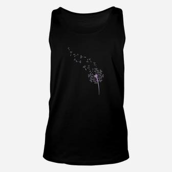 Dandelion Seeds Purple Unisex Tank Top | Crazezy