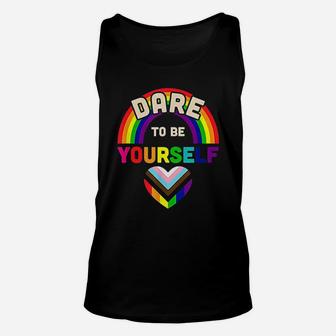 Dare To Be Yourself Unisex Tank Top | Crazezy CA