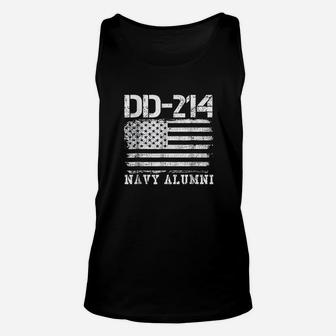 Dd214 Navy Alumni Distressed Vintage Unisex Tank Top | Crazezy