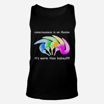 Death Is Inevitable Worm On A String Meme Unisex Tank Top | Crazezy