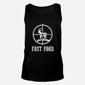 Deer Bow Hunting Funny Hunter Fast Food Gift Unisex Tank Top | Crazezy CA